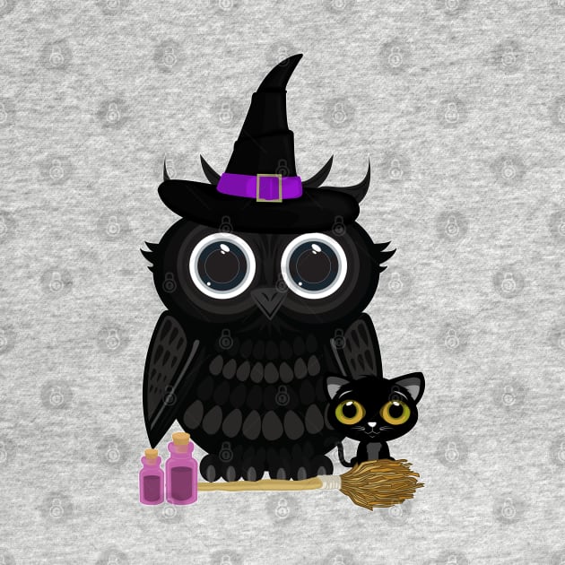 Black Owl Witch by adamzworld